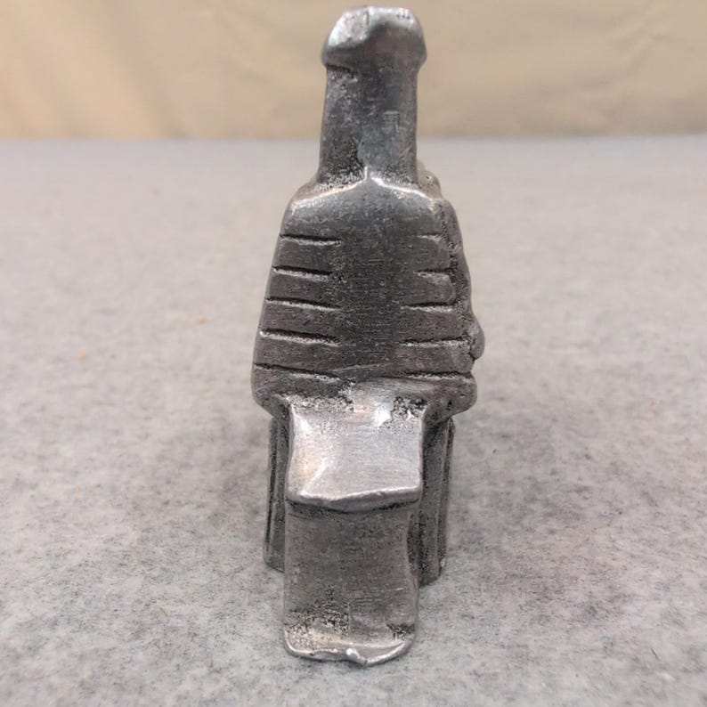 Vintage Cast Metal Christmas Schoolhouse Miniature Merry Xmas Village Decor image 3