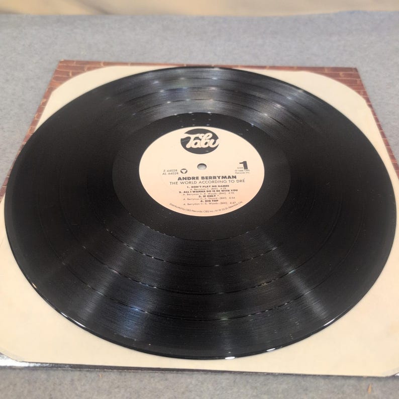 Andre Berryman The World According to Dre Vinyl LP 1988 Tabu Records Z 44028 image 3