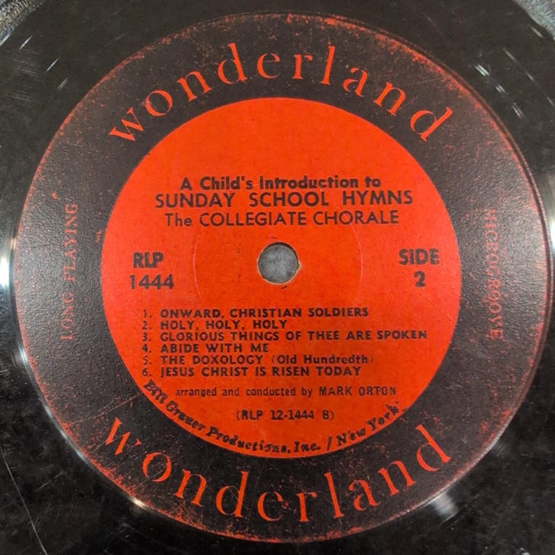 Eine Kindereinführung in die Sonntagsschullieder Vinyl LP RLP 1444 Bild 5