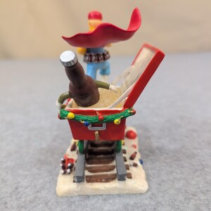 The Simpsons Christmas Express Holiday Spirits Duffman Sculpture 2005 imagen 4