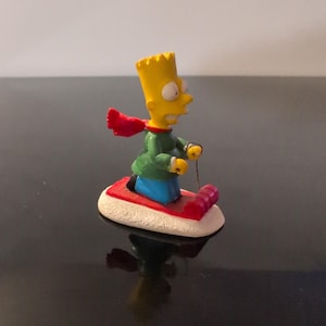 Hawthorne Village Simpsons Bart Simpson Sledding Figurine 2003 78439B image 1