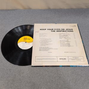 The Inspirations - Keep Your Eyes On Jesus Vinyl LP Mark Five MV-4537 image 2