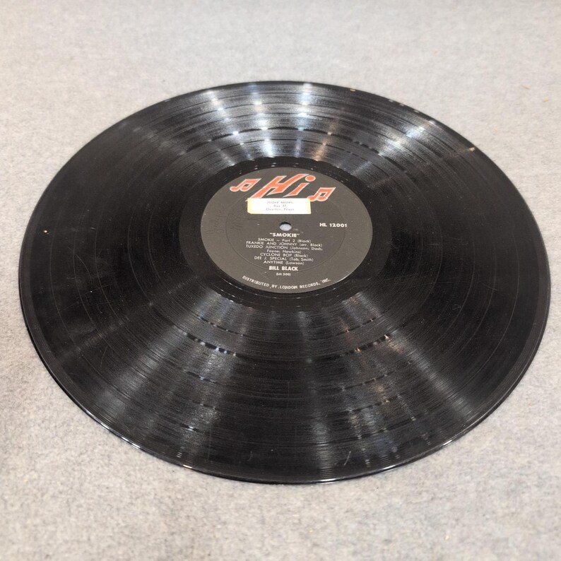 Combo vinyle LP Smokie de Bill Black Hi Records HL 12001 Rock instrumental rock image 6