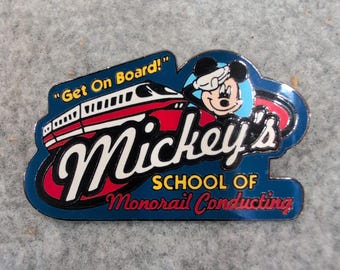 Disney Mickey Mouse School of Monorail Conducting Pin 2004 Official Trading