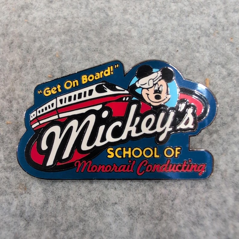 Disney Micky Maus Schule der Einschienenbahn Dirigent Pin 2004 offiziellem Handel Bild 1