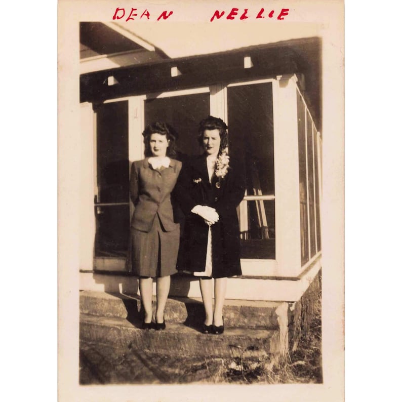 Vintage 1943-45 Personal Photo Lot of 5 - People from Eufaula, Alabama image 7