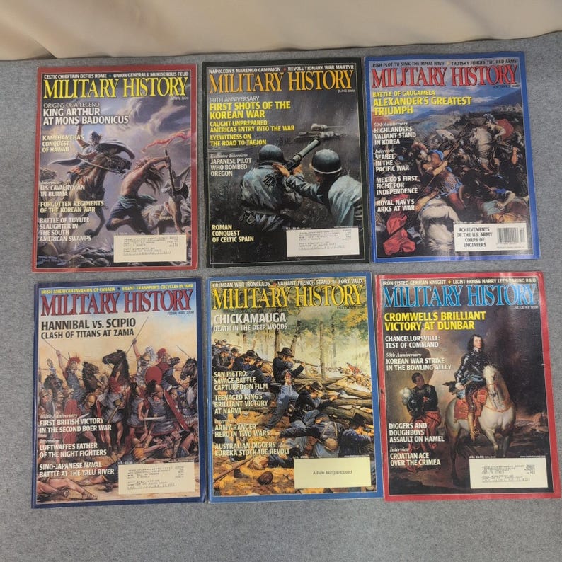 Rivista di storia militare 2000 6 numeri Re Artù Guerra di Corea VG immagine 1