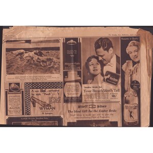 Photogravure vintage du Sunday Sun de Baltimore du 12 avril 1931, section Carnaval aérien image 3