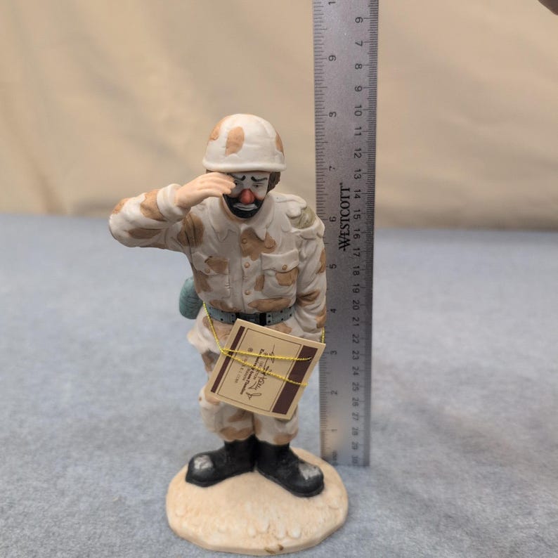 Emmett Kelly Jr. Collection "On Maneuvers" Limited Edition Clown Soldier Figure image 2