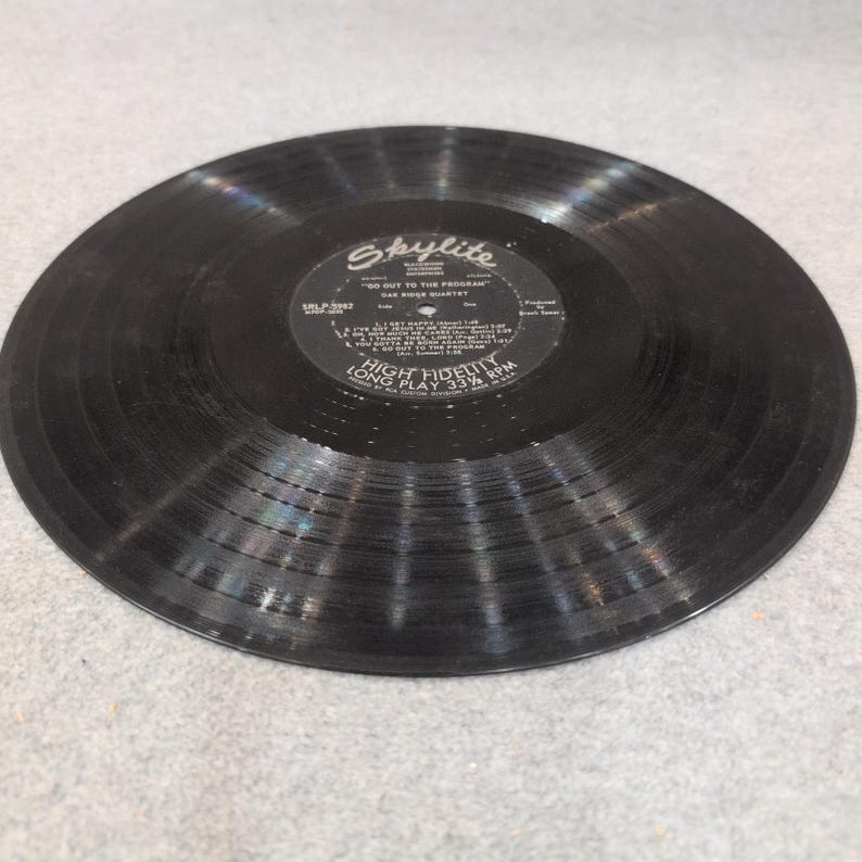 The Oak Ridge Quartet Go Out To The Program Vinyl LP Skylite SRLP-5982 Gospel image 5