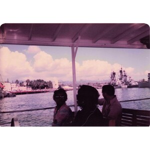 Vintage 1970s Pearl Harbor Navy Ships Tour Boat Photo Lot of 9 3.5x5 Warships image 2