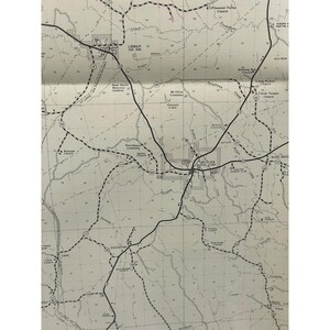 VTG 1980 General Highway Map Choctaw County Alabama 28" x 18" Butler Gilbertown image 4