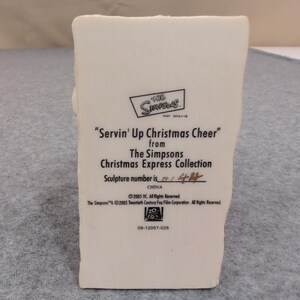The Simpsons Christmas Express Servin Up Cheer Tofu Turkey Sculpture 2005 image 6