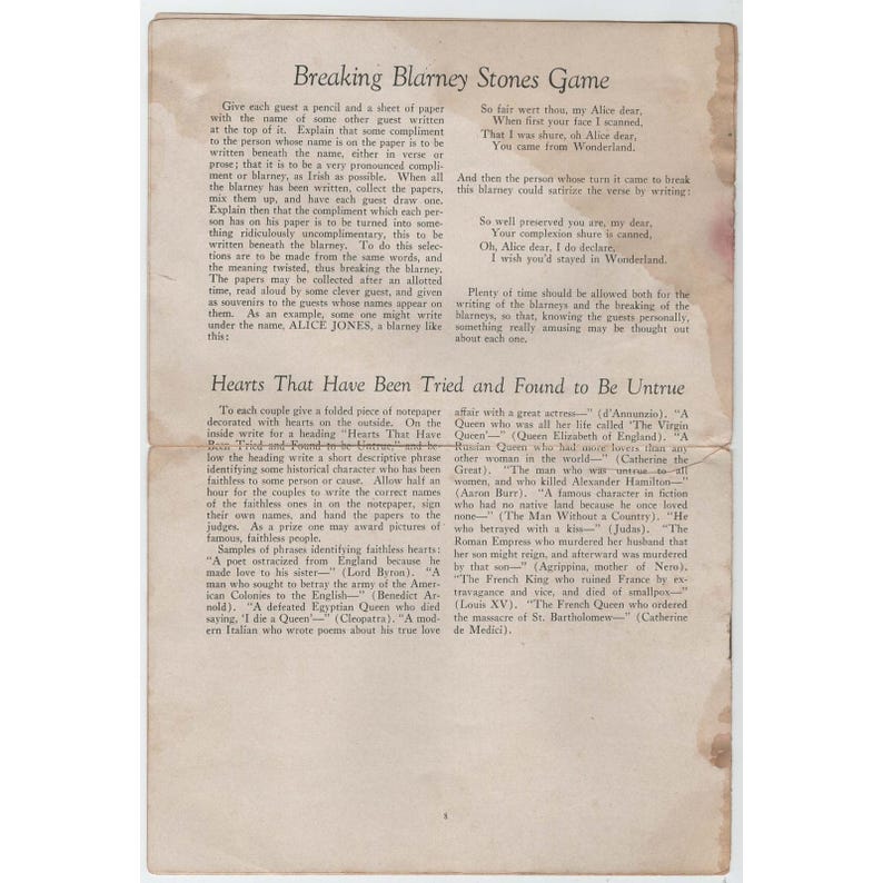 Vintage Good Housekeeping The Art and Etiquette of Entertaining Games Booklet image 2