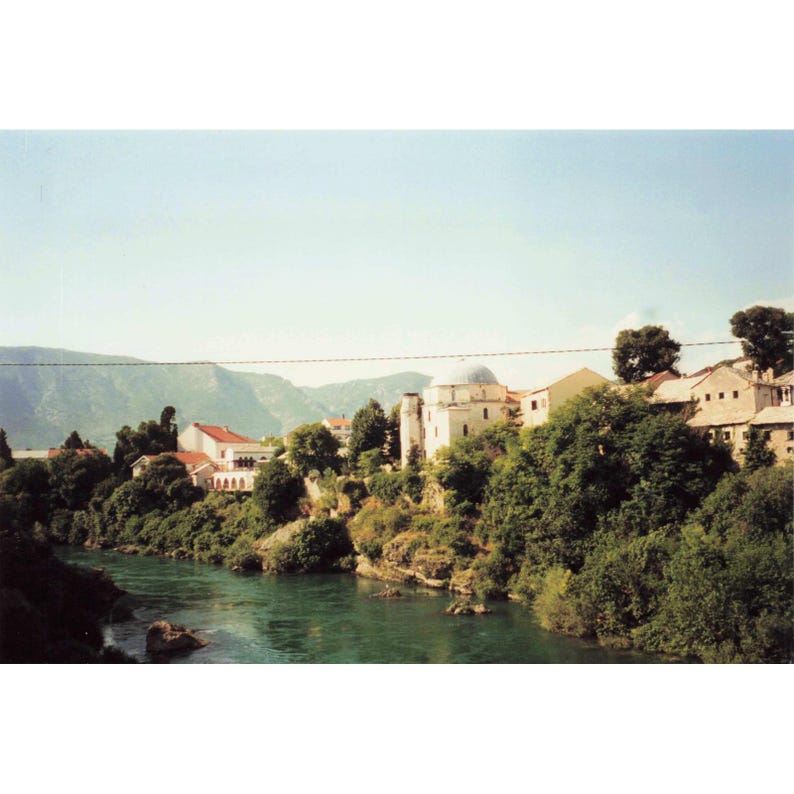Vintage 1999 Bosnia Mostar SFOR US Soldiers War-Damaged Town Photo Lot of 8 image 3