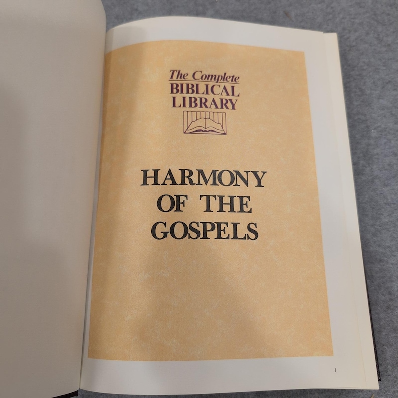 The Complete Biblical Library Harmony of the Gospels Hardcover Thoralf Gilbrant image 2