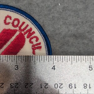 Choccolocco Council Jamboree 1976 Boy Scout Patch Embroidered USA Flag Eagle image 3