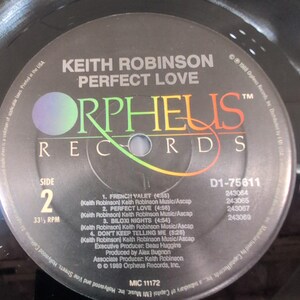 Keith Robinson Perfect Love Vinyl LP 1989 Orpheus Records D1-75611 Jazz Fusion image 6