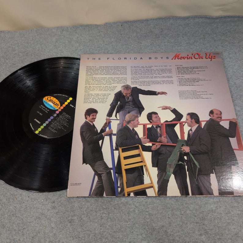 The Florida Boys Movin On Up Vinyl LP Canaan Records CAS-9863 Gospel Music image 2