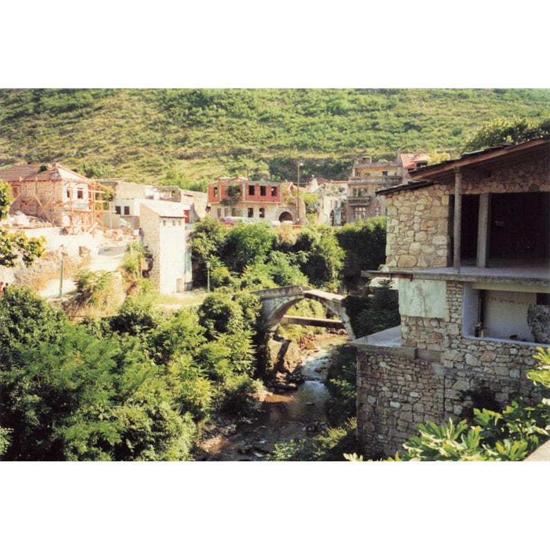 Vintage 1999 Bosnia Mostar SFOR US Soldiers War-Damaged Town Photo Lot of 8 image 7