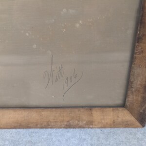 Antique 1906 Signed Child Portrait Photo John Wanamaker Philadelphia Frame Witt image 3