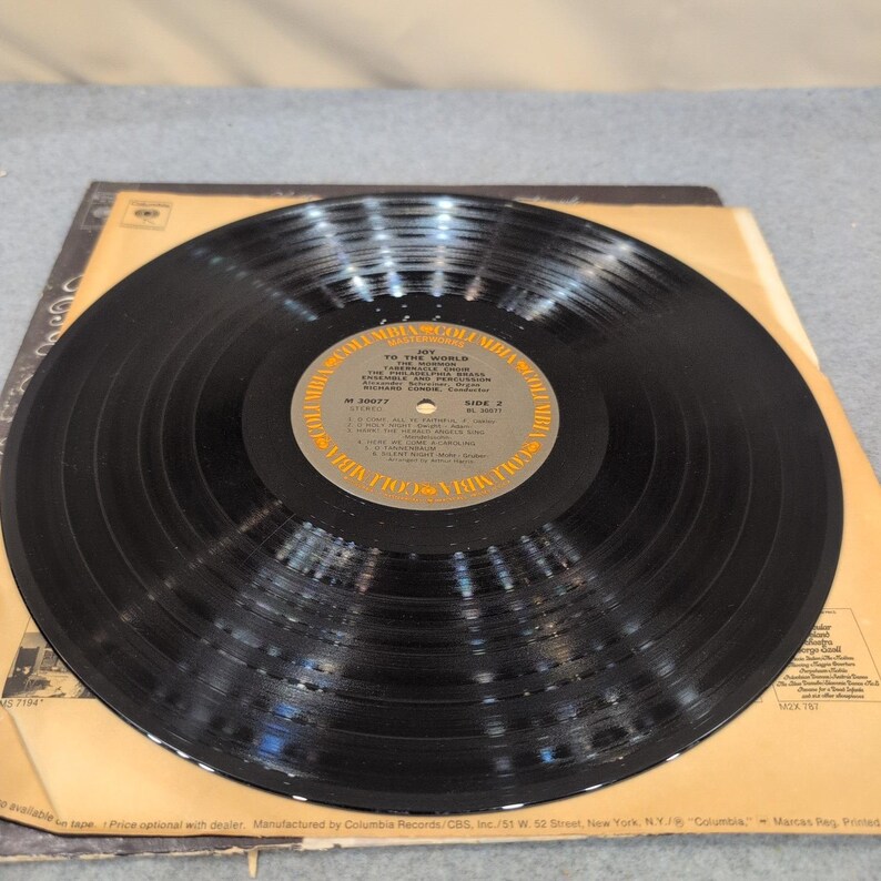 Joy To The World Mormon Tabernacle Choir Philadelphia Brass Vinyl LP M 30077 image 5