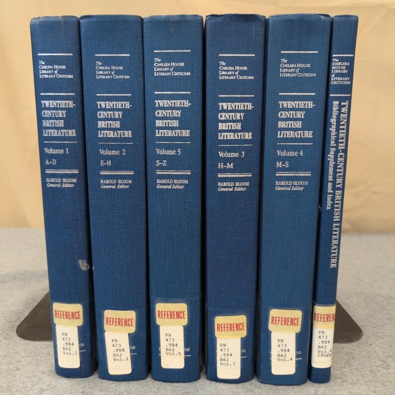 Twentieth-Century British Literature Harold Bloom Chelsea House 6 Vol Set 1985 image 1