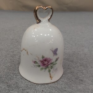 Napcoware Bell Grandma Means Love Floral Heart Handle Japan 1462 image 2