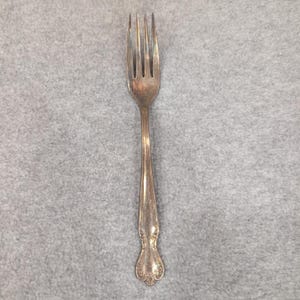 Rogers & Bro. Reinforced Plate Serving Fork Silver Tone Ornate Handle image 1
