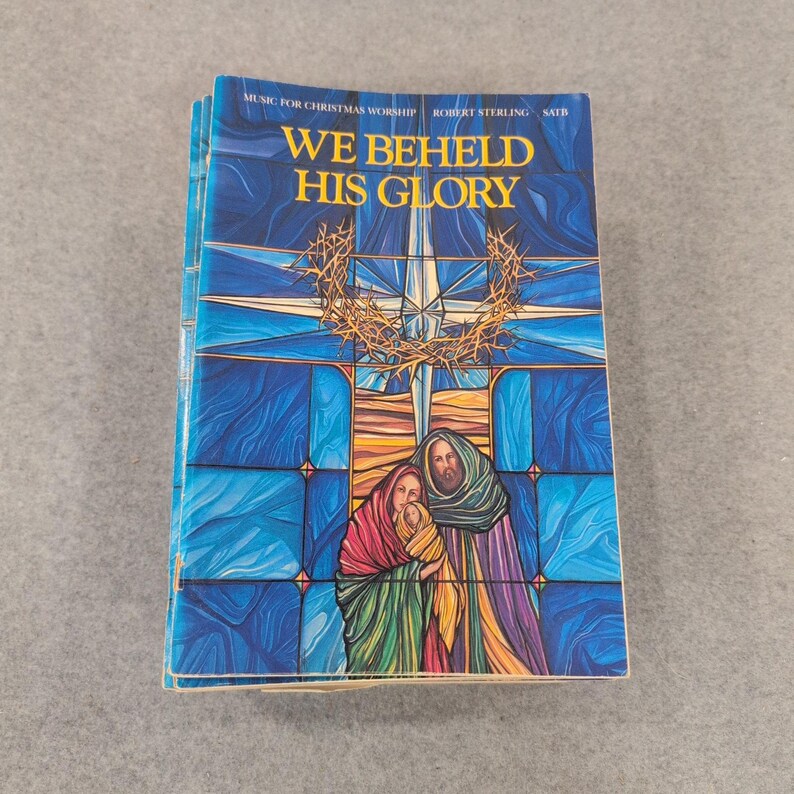 Lot of 20 We Beheld His Glory Robert Sterling SATB Christmas Worship Music 1987 image 1