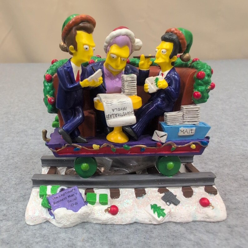The Simpsons Holiday Payola Christmas Express Collection Fat Tony Figurine 2005 image 1