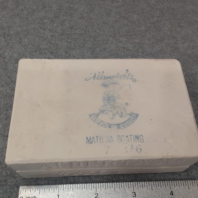 Alberts Molds Inc 1976 Ceramic Casting Mold Santa Hat Christmas Craft Project image 4