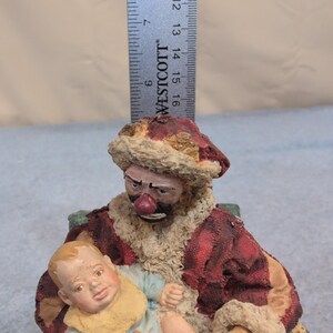 Imágenes de la figura de Papá Noel payaso de la colección Emmett 1994 Flambro Emmett Kelly Jr imagen 5