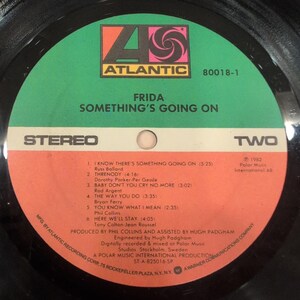 Frida Somethings Going On Vinyl LP 1982 Atlantic 80018-1 Phil Collins Produced image 6