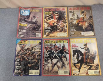Vintage Military History Magazine Lot 1991 Empire Press Pearl Harbor 6 Issues