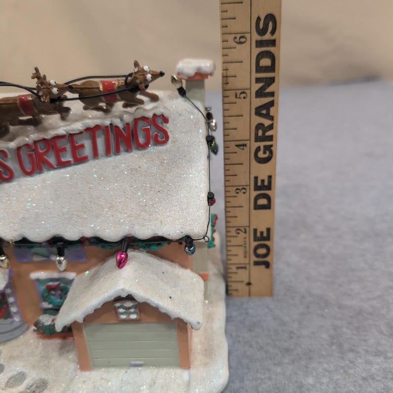 The Simpsons Christmas Village Ned Flanders House Seasons Greetings Light Up image 8