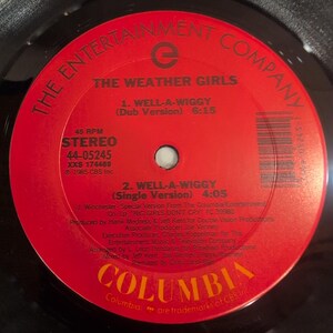 The Weather Girls Well-A-Wiggy 12" Vinyl Singel 45 RPM Columbia 44-05245 1985 bild 6