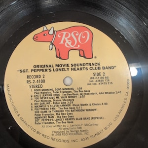 Sgt Peppers Lonely Hearts Club Band Bande originale du film 2LP Peter Frampton Bee Gees image 6