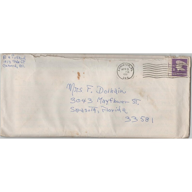 Konvolut von 13 Vintage-Briefumschlägen mit Poststempeln aus Sarasota, Florida, aus den 1950er- bis 1980er-Jahren Bild 5