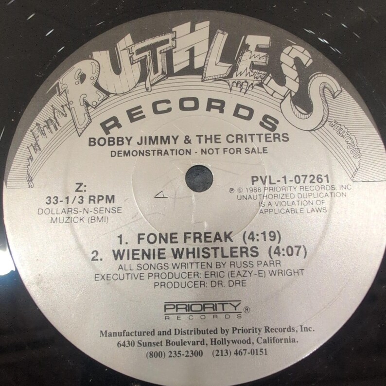 Bobby Jimmy & The Critters NY LA Rappers Vinyl Ruthless Records Dr Dre Eazy-E image 7