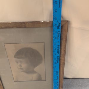 Antique 1906 Signed Child Portrait Photo John Wanamaker Philadelphia Frame Witt image 4