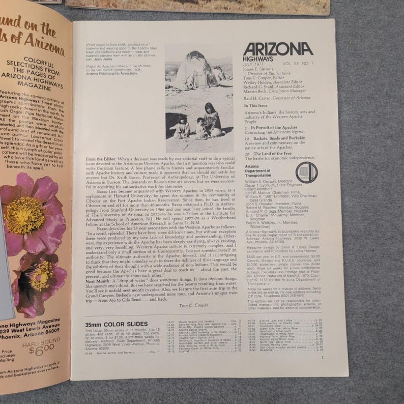 4 Arizona Highways Magazines Collection 1971 1972 1977 Vintage Southwest Travel image 4