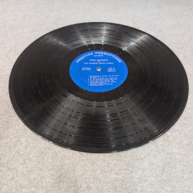 The Singing Smith Family Your Requests Vinyl-lp Prestige Productions PP66-161 VG afbeelding 6