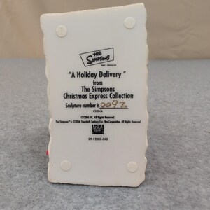 The Simpsons Christmas Express A Holiday Delivery Luigi Pizza Sculpture 2006 image 5