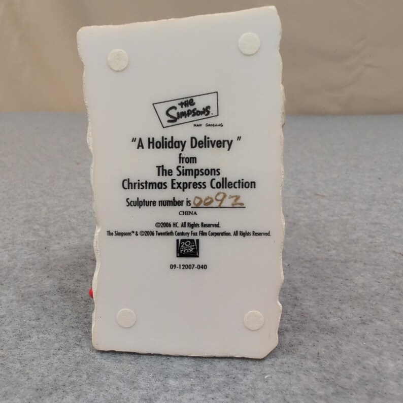 The Simpsons Christmas Express A Holiday Delivery Luigi Pizza Sculpture 2006 image 5