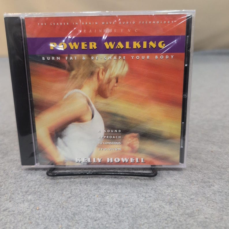 Brain Sync Power Walking Kelly Howell Audio CD Brain Wave Technology 1999 VG+ image 1