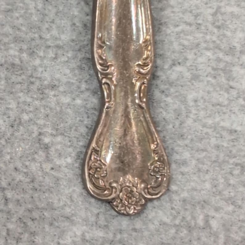 Rogers & Bro. Reinforced Plate Serving Fork Silver Tone Ornate Handle image 3