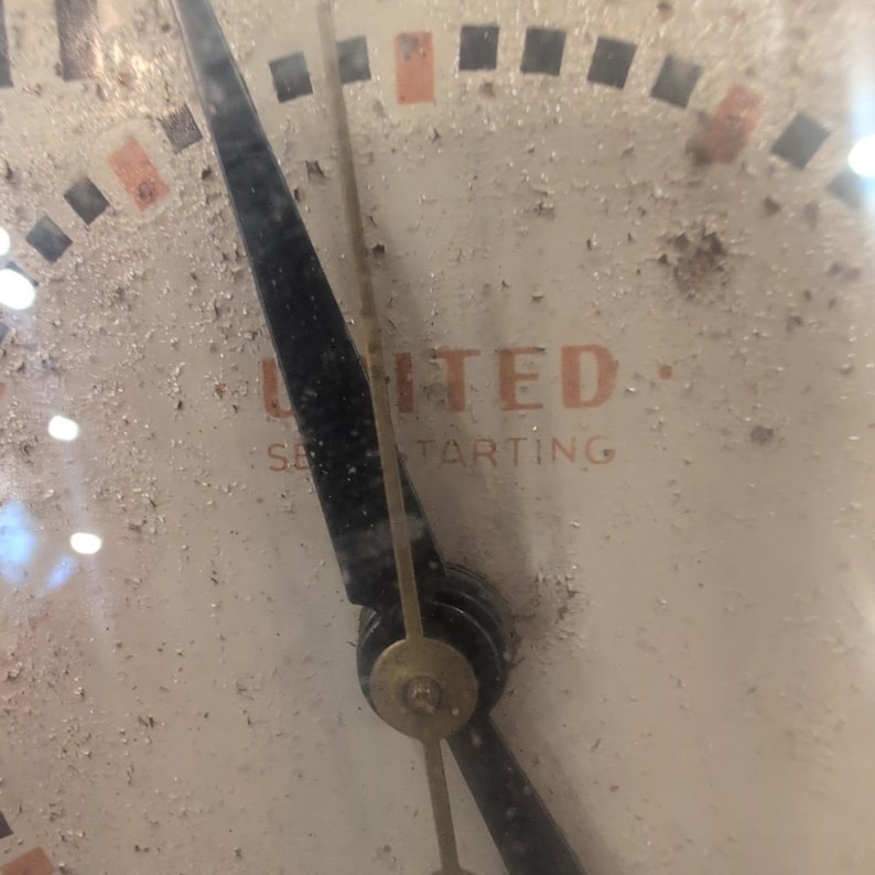 Vintage United Clock Corp Model 46 Electric Wall Clock Brooklyn NY Made in USA image 5