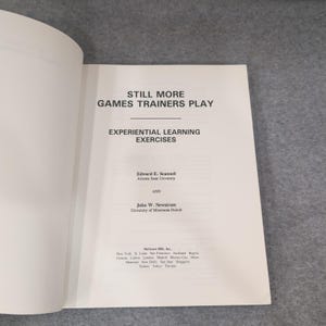 Still More Games Trainers Play Scannell Newstrom McGraw-Hill 0-07-046427-8 VG+ image 2
