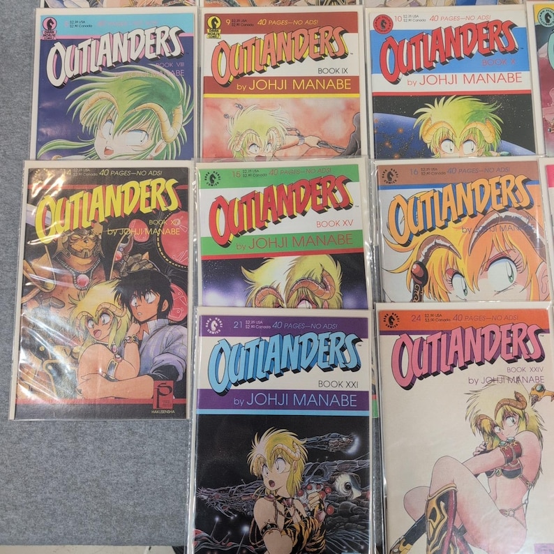 Lote de cómics manga Outlanders Dark Horse Johji Manabe Libros 1-26 Mixtos NF 22 números imagen 3
